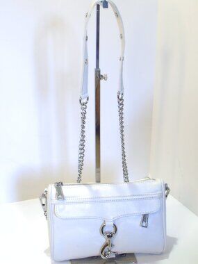 Rebecca Minkoff White Crossbody Bag with Silver Hardware